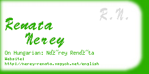 renata nerey business card